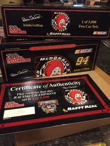 Racing Champions Bill Elliott #94 McDonalds Racing Team nuevo en caja 1 de 5000 W certificado de autenticidad 1998 - Imagen 1 de 12