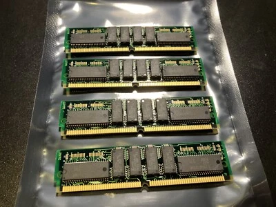 4x 8MB Gold Parity RAM 2Mx36 72-Pin FPM SIMM 16MB Kit RAM Memory Fast Page - Image 1 of 4