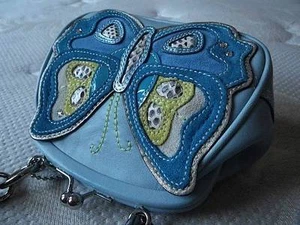 NEW COACH LIMITED EDITION BUTTERFLY KISSLOCK FRAMED SM PURSE BAG SATCHEL RARE! - Picture 1 of 1
