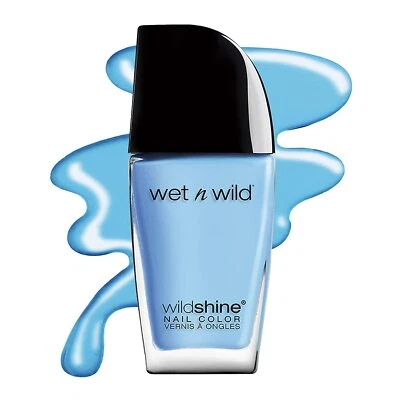 Esmalte de uñas Wild Shine azul claro para poner aires color de larga duración Foto 1 de 4