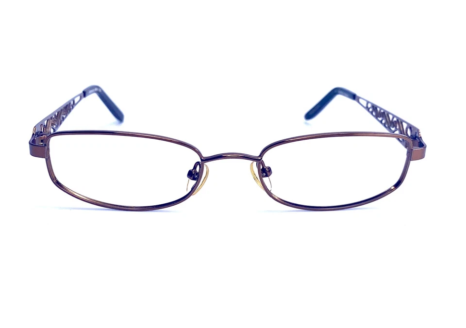 Anteojos de Colección Geoffrey Beene Marco Ovalado de Metal Marrón Antigüedad BRN 50 18 130 Foto 1 de 4