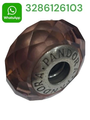 💎 PANDORA CIONDOLO S925 ALE ARGENTO ORIGINALE 791729NBP MURRINA ROSA - Immagine 1 di 4