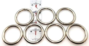 1.5" Nickel Plated O-Ring x7 - Picture 1 of 1