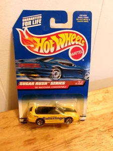 1998 Hot Wheels Sugar Rush Series 96 Mustang Convertible Butterfinger #744 - Picture 1 of 1