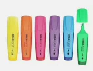 Evidenziatore Tinta Unita Fluo impugnatura Soft Touch colori Fuxia/Viola/Azzurro - Foto 1 di 1