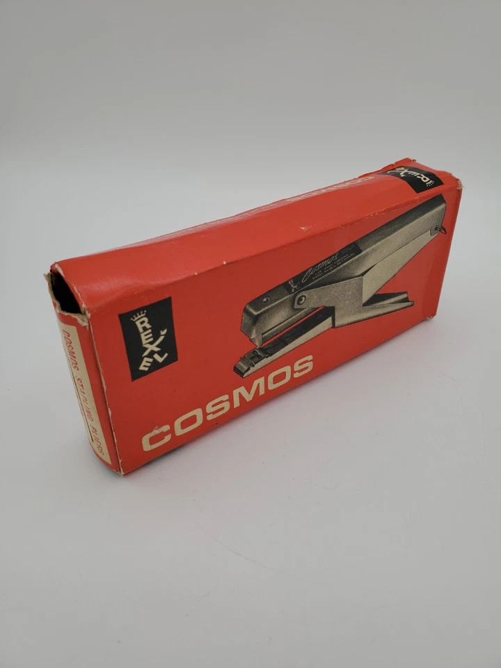 Vintage Rexel Cosmos 56 Stapling Pliers Model 49P w/Box UK Made Chrome VTG NOS - Image 1 of 4