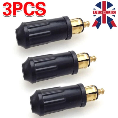 3 x 12v 24v DC Hella Type BMW or Scania Accessory Power plug DIN plug G - Image 1 of 4
