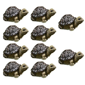 10pcs Turtle Miniature Fish Tank Decoartion Fish Tank Ornament Glass Sculpture - Picture 1 of 12