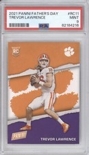 TREVOR LAWRENCE PSA 9 2021 PANINI FATHER’S DAY #RC11 ROOKIE CLEMSON RC 4216