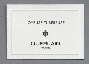 Werbekarte - Advertising Card - Joyeuse Tubéreuse de Guerlain - Bild 1 von 1