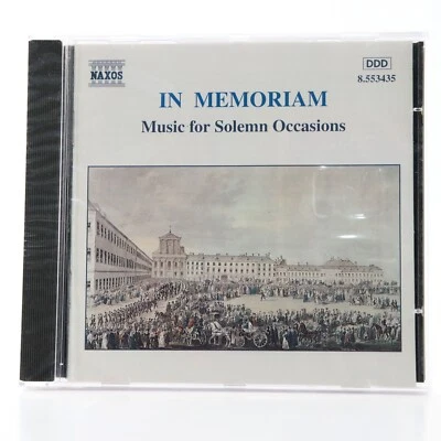 In Memoriam: Music for Solemn Occasions by Various (CD, 1996, Naxos) SEALED New - Image 1 of 3