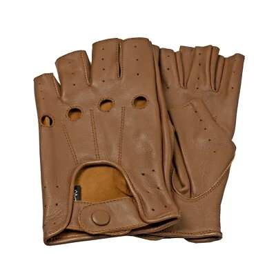 Guantes de conducción sin dedos 100 % cuero genuino para chofer Swift Wears Foto 1 de 4