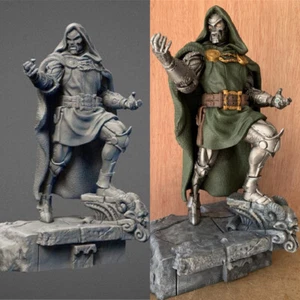 Dr. Doom Marvel Comics Unpainted Figure Blank Kit Model GK 34cm Hot Toy In Stock - Picture 1 of 10