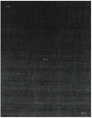 Charcoal Modern Home Decor 9X12 Tribal Pictorial Style Gabbeh Plush Wool Carpet - Image 1 of 4