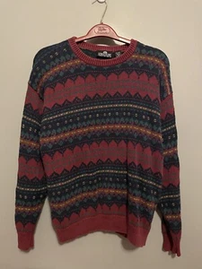 Vintage Structure Cosby Coogi Styled Pullover Crew Neck Sweater Size M (E283) - Picture 1 of 5