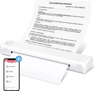 Phomemo M08F Portable Wireless Bluetooth A4 Thermal Printer Inkless (White) - Picture 1 of 5