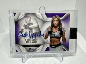 Ashley Yoder 2020 UFC Striking Signatures automático/autógrafo #d púrpura 72/99 - Imagen 1 de 3