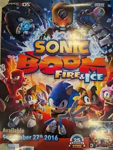 SONIC BOOM FIRE & ICE Promotional Posters Poster 28" x 22" - Picture 1 of 1