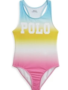 Polo Ralph Lauren Ombre Logo one peace swimming suit Sz 14 youth 150/72 NWT$65 m - Picture 1 of 2
