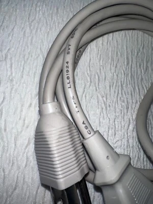 3-Prong AC Power Cord Cable Shielded 18AWGX3C CSA Type LL81924 Desktop FT2 - Image 1 of 4