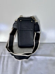 Style & Co Phone Crossbody Wallet Women's Black Zip Closure - Picture 1 of 5