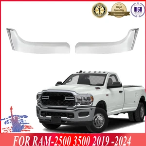 For Ram-2500/3500 2019 2020-24 Chrome Front Headlight Molding Trim Filler  Panel - Picture 1 of 6