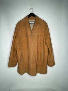 Wilsons Leather M. Julian Men Chore Barn Coat Jacket Size Large Quilted Lined - Picture 1 of 11
