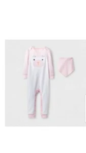 NEW!!!Girls Infant Cloud Island Long Sleeve One Piece With Bib Size 24 mos. - Picture 1 of 3