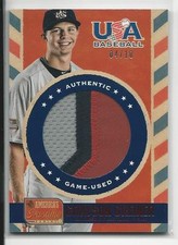 2013 Panini America's Pastime USA Baseball Red PATCH Grayson Greiner #d 4/10