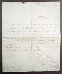 1832 Gravesend Pier Act Parish Officers Conference Letter - Picture 1 of 1
