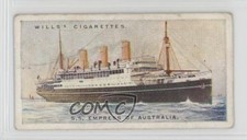 1924 Wills Merchant Ships of the World Tobacco SS Empress of Australia #4 1md