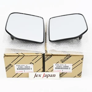 TOYOTA Genuine OUTER REAR VIEW MIRROR Glass LH RH 87931-35B40 87961-35B10 Japan - Picture 1 of 8