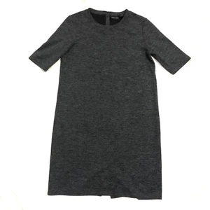 Adrienne Vittadini Dress Size Small 10 S Grey Back Buttons Short Sleeve Tunic - Picture 1 of 5