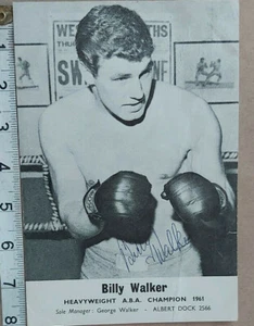 RARE BILLY WALKER HAND SIGNED  PHOTO & COA - OFFERS ACCEPTED - Picture 1 of 2