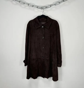 Vintage Chevignon Men’s Vera Pelle Brown Leather Coat Jacket 50/L - Picture 1 of 21
