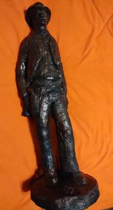 1976 Daniel Monfort Cowboy Gunslinger 16" Figur Gips Statue - sehr schön - Bild 1 von 8