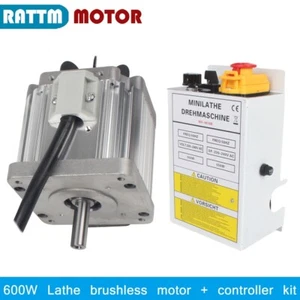Motore Mandrino Tornio 600W DC Brushless con Scatola Regolatore per Aggiornamento CJ 0618 - Foto 1 di 12