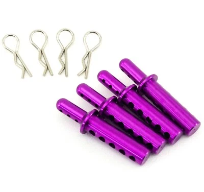 HSP 188037 Purple Aluminum Body Mount Posts (08047) Redcat Volcano EPX S30 - Image 1 of 2