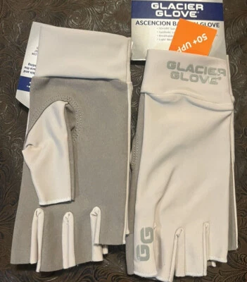 Glacier Glove Ascension Bay Sun Fingerless Glove - Gray Unisex