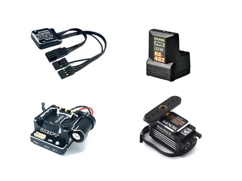 Juego combinado de giroscopio SANWA SV-D2 ESC & SGS-02 y PGS-LH2 y RX-492 para coche de radiocontrol Drift Foto 1 de 1