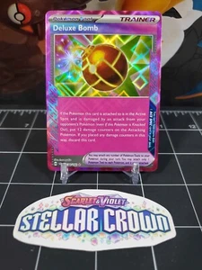 Bomba de lujo 134/142 ACE SPEC Pokemon TCG S&V corona estelar con juego de pegatinas - Imagen 1 de 2