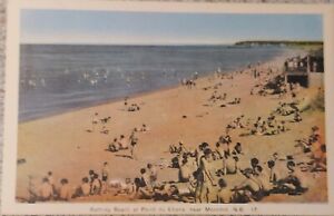Vintage Postcard Bathing Beach At Point Du Chene Near Moncton N.B. (A65)