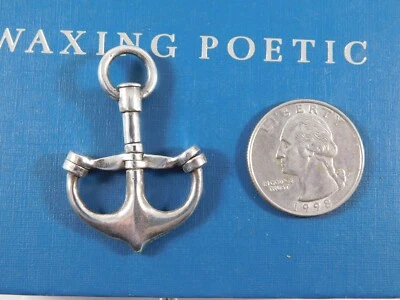 Waxing Poetic Sterling Silver ANCHORA Magnetic Anchor Charm Pendant Holder - Image 1 of 4