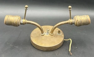 LIGHTOLIER GERALD THURSTON BRASS WALL SCONCE MCM. UNTESTED. - Picture 1 of 5