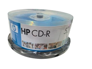 HP-20pk 52x 700 MB / 80 Mins CD-R-20 Pk Spindle Blank CDs New Sealed - Picture 1 of 4