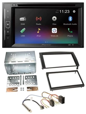 Pioneer Bluetooth MP3 USB 2DIN DAB DVD Autoradio für Skoda Fabia 2004-2007 6Y Fa - Bild 1 von 4