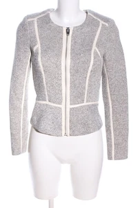 H&M Blazer corto Mujeres Blazer Talla EU 34 gris claro-blanco puro look casual - Imagen 1 de 5