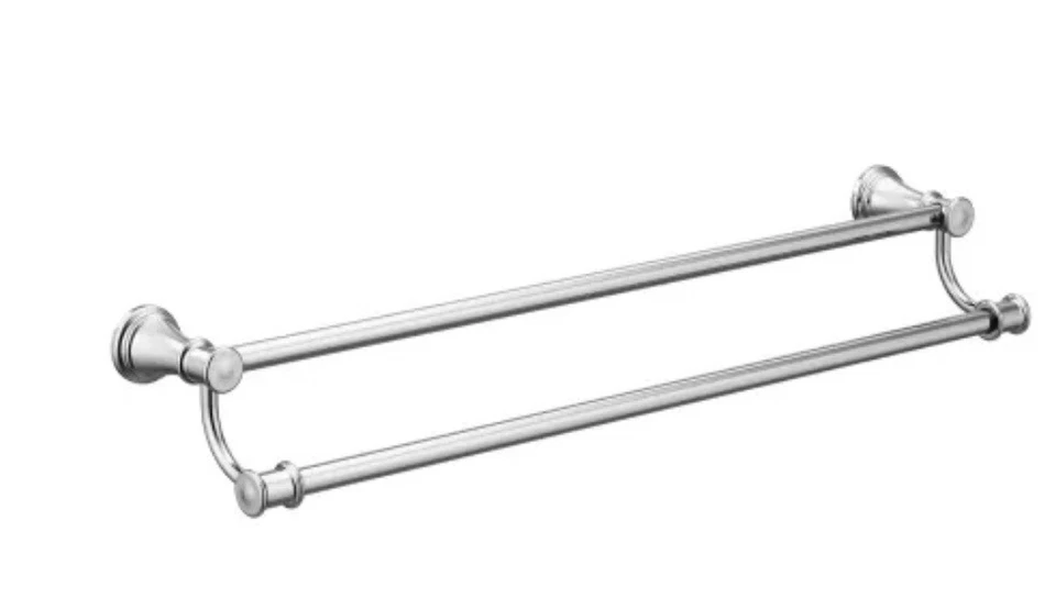 Moen Y2622CH Banbury 24" Wall Mounted Double Towel Bar - Chrome - Image 1 of 1
