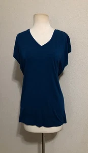 NEU MIT ETIKETT EILEEN FISHER (XS) TENCEL LANGES ÄRMELLOSES ATLAN KASTIGES STRETCH-JERSEY-TOP $ 98 - Bild 1 von 11