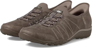 Skechers Womens Breathe Easy Home Body Slip-On Sneakers Dark Taupe  8 Medium - Picture 1 of 5